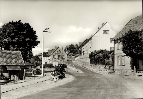 Postcard Tanne Oberharz am Brocken, Bodetalstrasse