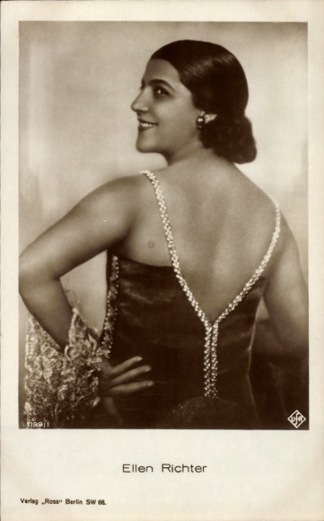 Ak Schauspielerin Ellen Richter, Portrait