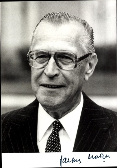 Foto Französischer Diplomat Jacques Morizet, Autogramm