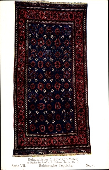 KP Masterpieces of Oriental Knotting VII 5, dywany bucharskie, Beludżystan