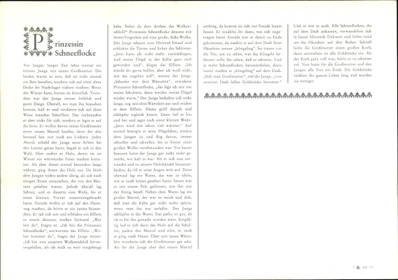 Uren van Sparkassen Verlag, sprookjes, Prinses Sneeuwvlok rond 1960
