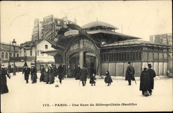 PC Paris XII., Metropolitain Station, Place de la Bastille, subway station