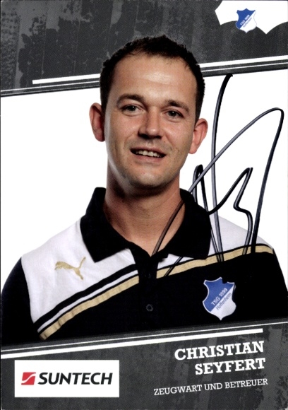Autogrammkarte Zeugwart und Betreuer Christian Seyfert, TSG 1899 Hoffenheim, Autogramm