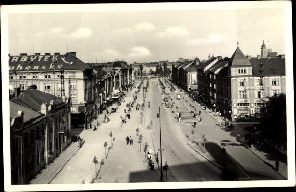 Postcard Hradec Králové Königgrätz Stadt, Bismarckstraße, Bismarckova Trida