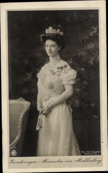 Ak Großherzogin Alexandra von Mecklenburg, Porträt