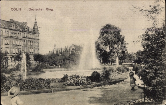 Postcard Cologne on the Rhine, German Ring