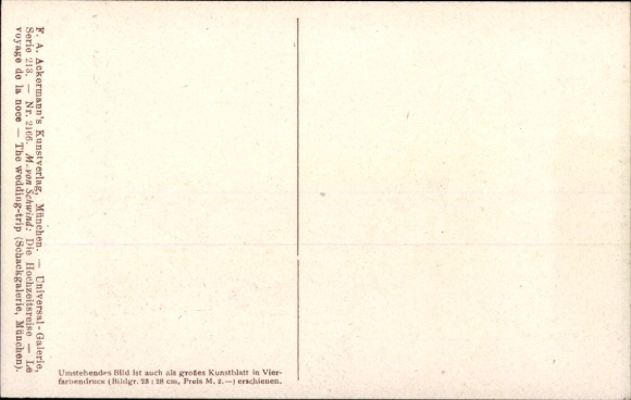 Artist Postcard Schwind, Moritz von, The Honeymoon, Carriage, Ackermann 213 2166 b