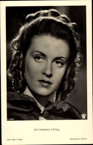 Postcard Actress Anneliese Uhlig, portrait