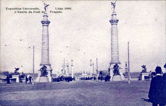 PC Liège, World Exhibition 1905, entrance to the Pont d Fragnée