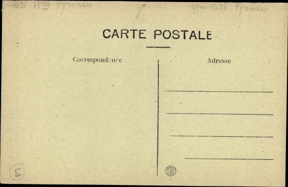 Postcard Cauterets Hautes Pyrénées, Vulture on the Peguere, Geier im Gebirge