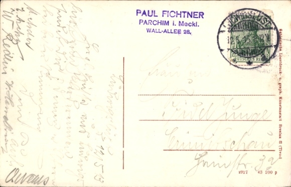 Postcard Ludwigslust in Mecklenburg, Castle