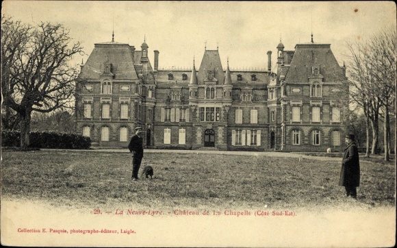 Postcard La Neuve Lyre Eure, The Castle of the Chapel
