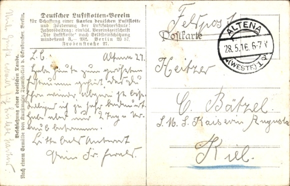 Artist Postcard Eckenbrecher, T. von, Shooting of a German pigeon, Air Fleet Association