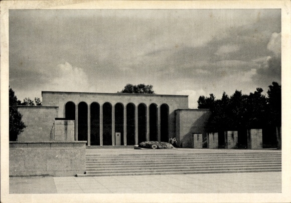 Postcard Nuremberg Nazi Party Rally Grounds, Luitpold Arena, Memorial