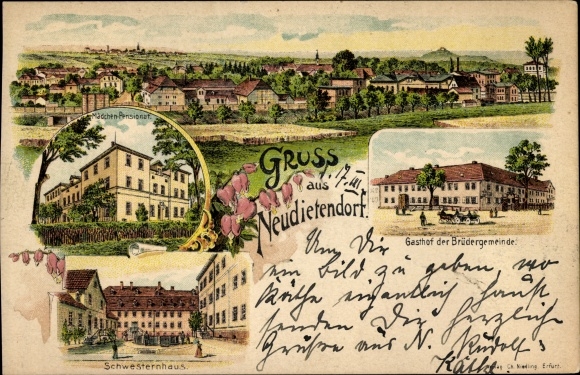 lito Neudietendorf w Turyngii, dom sióstr, zajazd bractwa