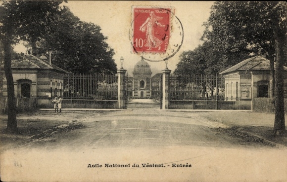 Ak Le Vésinet Yvelines, Nationalasyl, Eingang