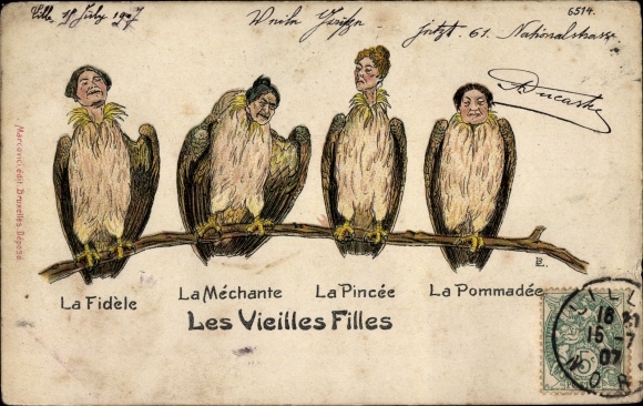 Chromo-Litho The old girls, the believers, the bad guys, the Pincee, the Pomadee