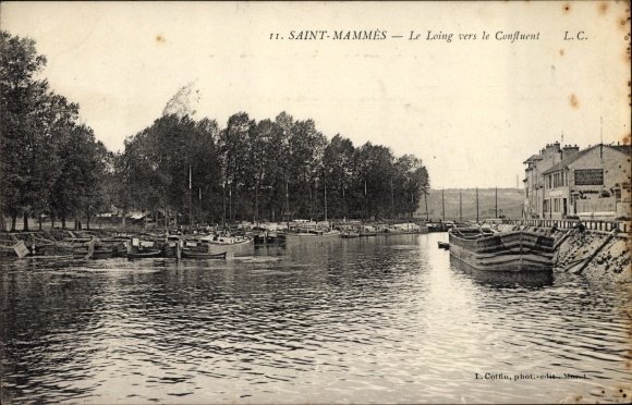 KP Saint Mammes Seine et Marne, Le Loing vers le Confluent