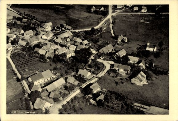 Ak Altenschwand Bodenwöhr in der Oberpfalz, Fliegeraufnahme