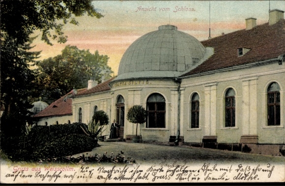 Ak Weißkollm Lohsa Oberlausitz, Schloss