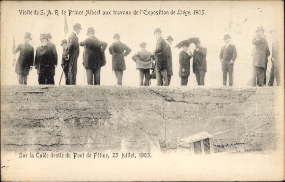 PC Liège Liège Wallonia, visit of the prince to the Exposition Universelle et Internationale 1905
