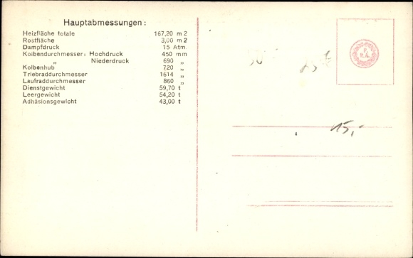Postcard K. k. Austrian State Railways, Series 329, passenger train, locomotive type Gölsdorf