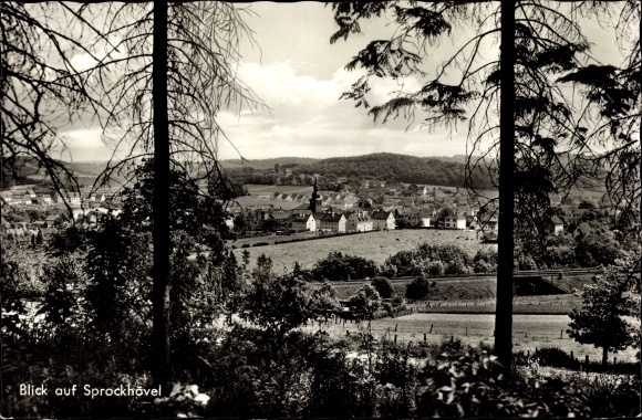 Postcard Sprockhövel Ennepe Ruhr district, perspective to the place