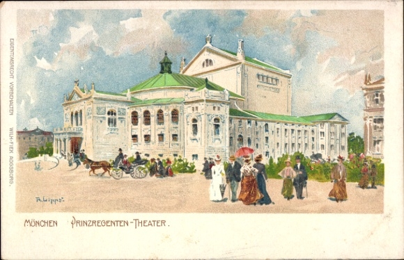 Artist Chromo-Litho Munich Bavaria, Prinzregententheater
