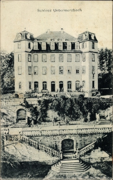 Ak Untermerzbach in Unterfranken, Schloss
