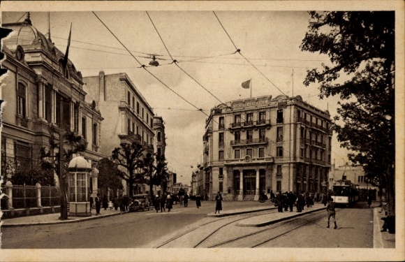 KP Tunis Tunezja, Société Générale, Rue de Rome, tramwaj 100