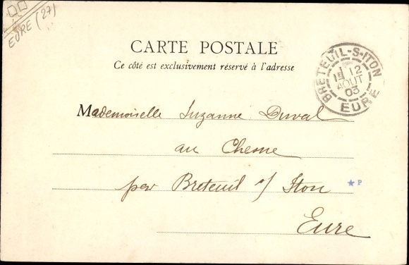 Postcard Cormeilles Eure, City Hall