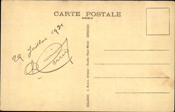 Postcard Soultz Sulz Alsace Haut Rhin, Grand Ballon, Großer Belchen, Hotel du Club Vosgien