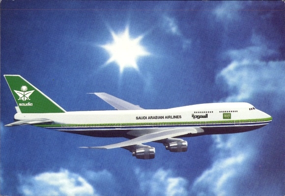 Ak Passagierflugzeug Saudi Arabian Airlines Saudia, Boeing 747/300