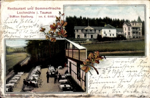 Ak Wehrheim in Taunus Hessen, Lochmühle, restaurant en zomerverblijf