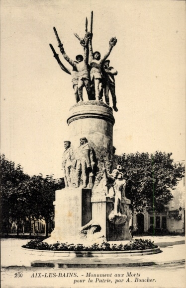 CPA Aix-les-Bains, Savoie, Monument aux Morts voor la Patrie