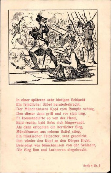 5 Ak Münchhausen Serie 4,  1-5