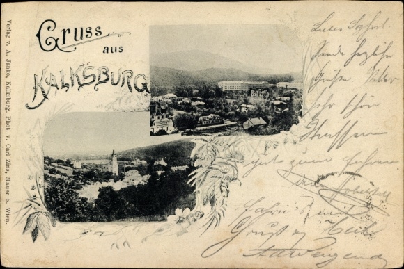 Passepartout PC Vienna 23. Liesing Austria, views of Kalksburg