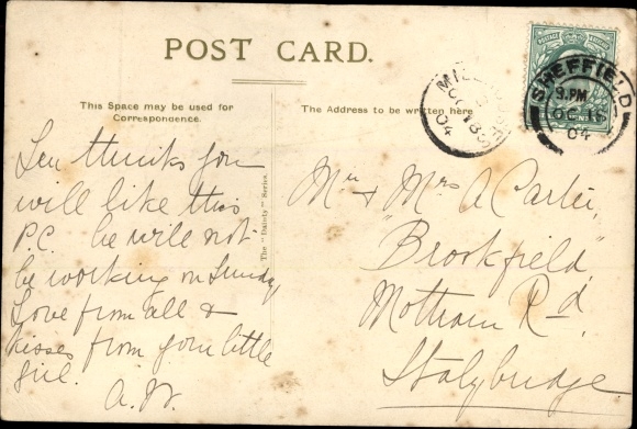 Coat of Arms Postcard A Yorkshire Mans Coat of Arms