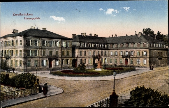 Postcard Zweibrücken in der Pfalz, Herzogsplatz