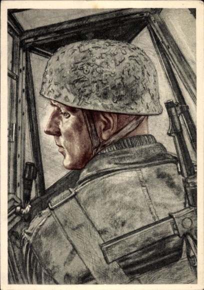 Künstler Ak Willrich, Wolfgang, Leutnant Wilhelm Fulda, Ritterkreuzträger, Luftwaffe, VDA E 21