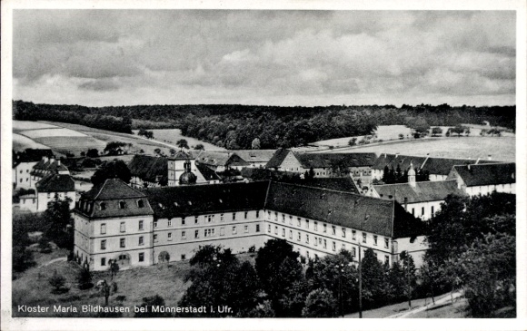 Postcard Münnerstadt in Lower Franconia, Bildhausen Monastery