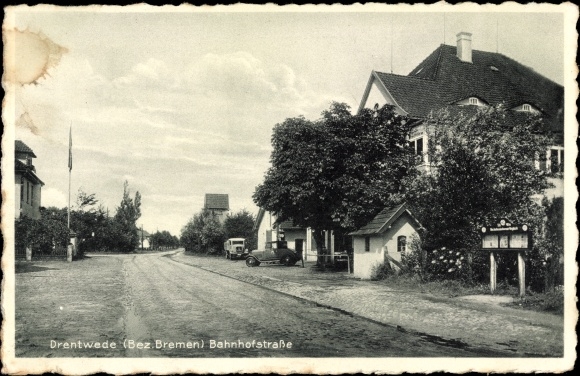 Ak Drentwede in Niedersachsen, Bahnhofstraße
