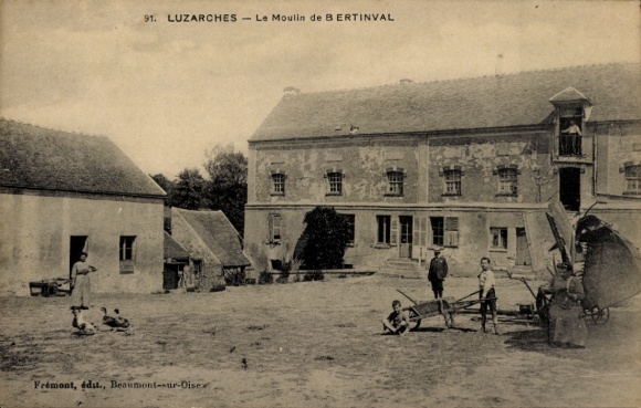 Ak Luzarches Val d'Oise, Le Moulin de Bertinval