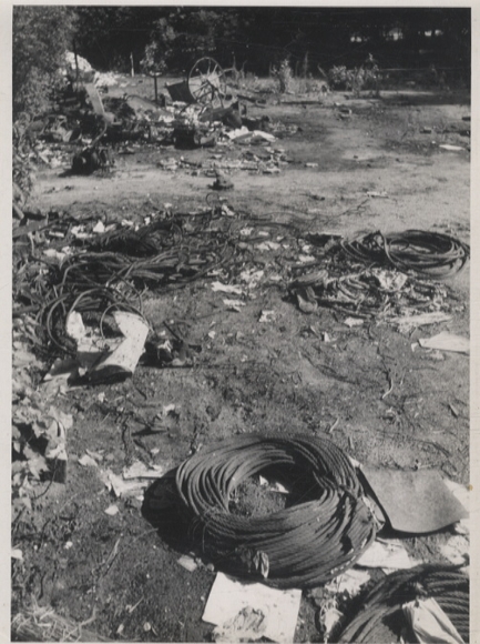Original photo Berlin Kreuzberg, Viktoriapark, scrap yard, around 1945/46, approx. 13 x 18 cm
