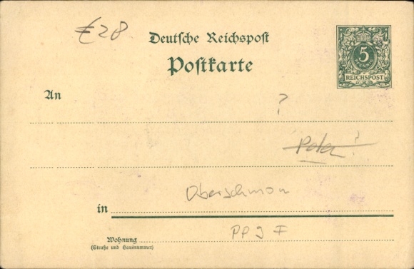 Postwaardestuk Ansichtkaart Oberschmon Schmon Querfurt in de Saalekreis, woongebouw, kerk
