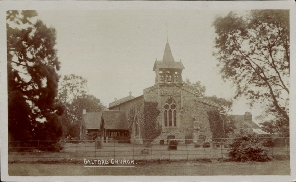 Photo Postcard Salford North West England, Church