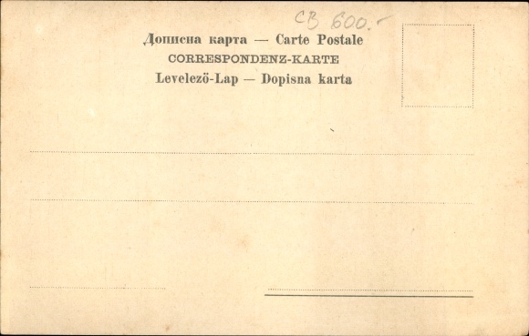 Postcard Herzogovinnen Christian, portrait in costume
