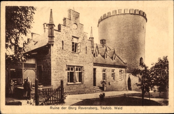 Ak Borgholzhausen in Westfalen, Burg Ravensberg, Ravensburg, Ruine
