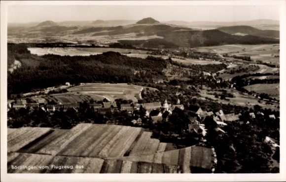 Postcard Börtlingen in Württemberg, aerial photograph
