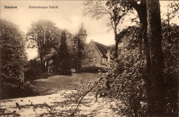 Postcard Breitenburg near Itzehoe in Holstein, Breitenburg Castle